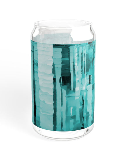 Striped Tif Sipper Glass, 16oz