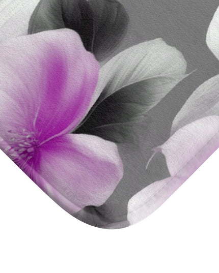 Purple Blossom Floral Bunch 34" x 21" Bath Mat