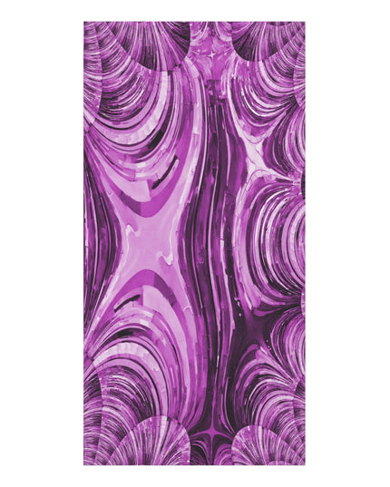 Uzi Spiral Powder Lavender Mink-Cotton Towel (50% polyester, 50% cotton),  30" x 60"