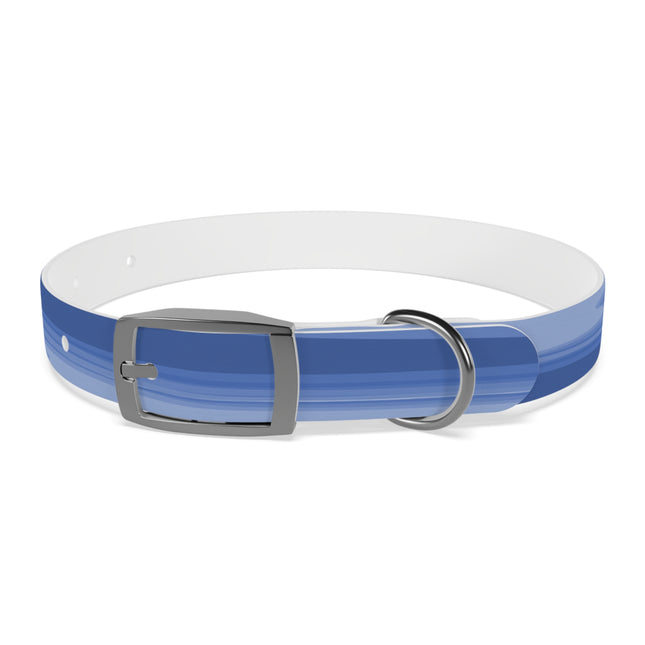Deep Blue Wavey Small Dog Collar
