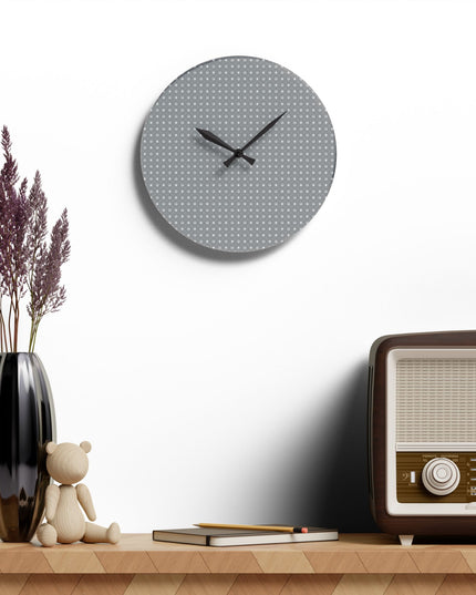 Desaturated Star-crossed Bodies Acrylic Wall Clock, Round or Square, 10.75" x 10.75"