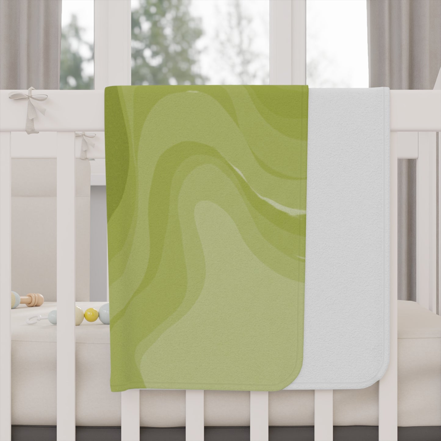 Lemon Wavey Toddler Blanket, 30" x 40"
