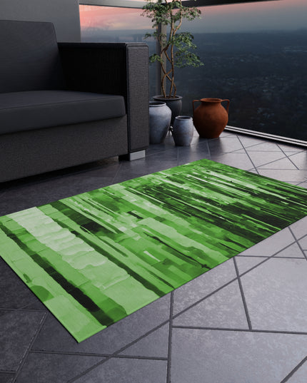 Striped Mint Pastel 36" x 60" Outdoor Rug