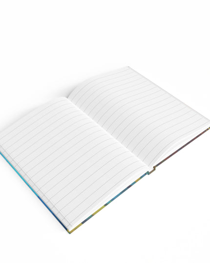 Striped Alpha 5" x 7" Journal - 128 Ruled Line pages