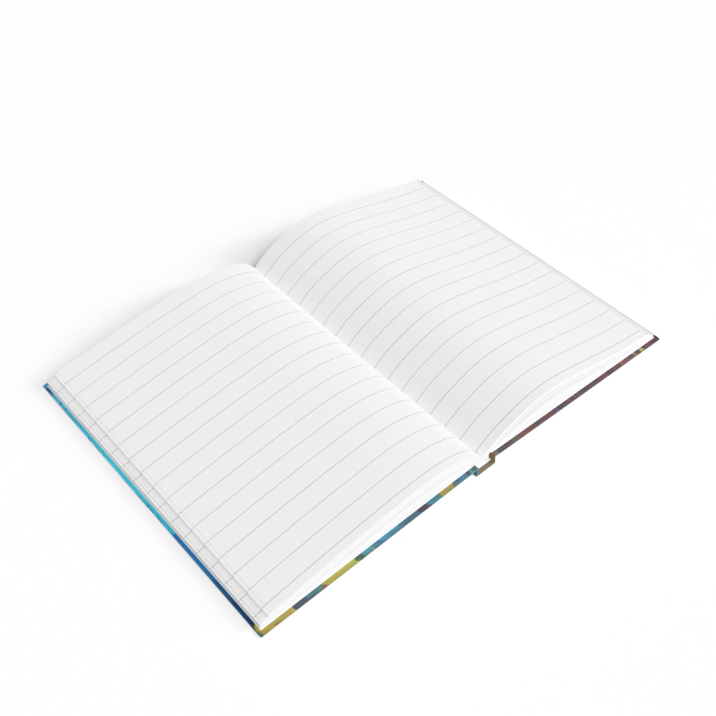 Striped Alpha 5" x 7" Journal - 128 Ruled Line pages