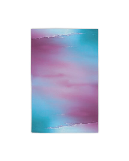 Wine Sea Blue Fog Beach Towel, 18" x 27"