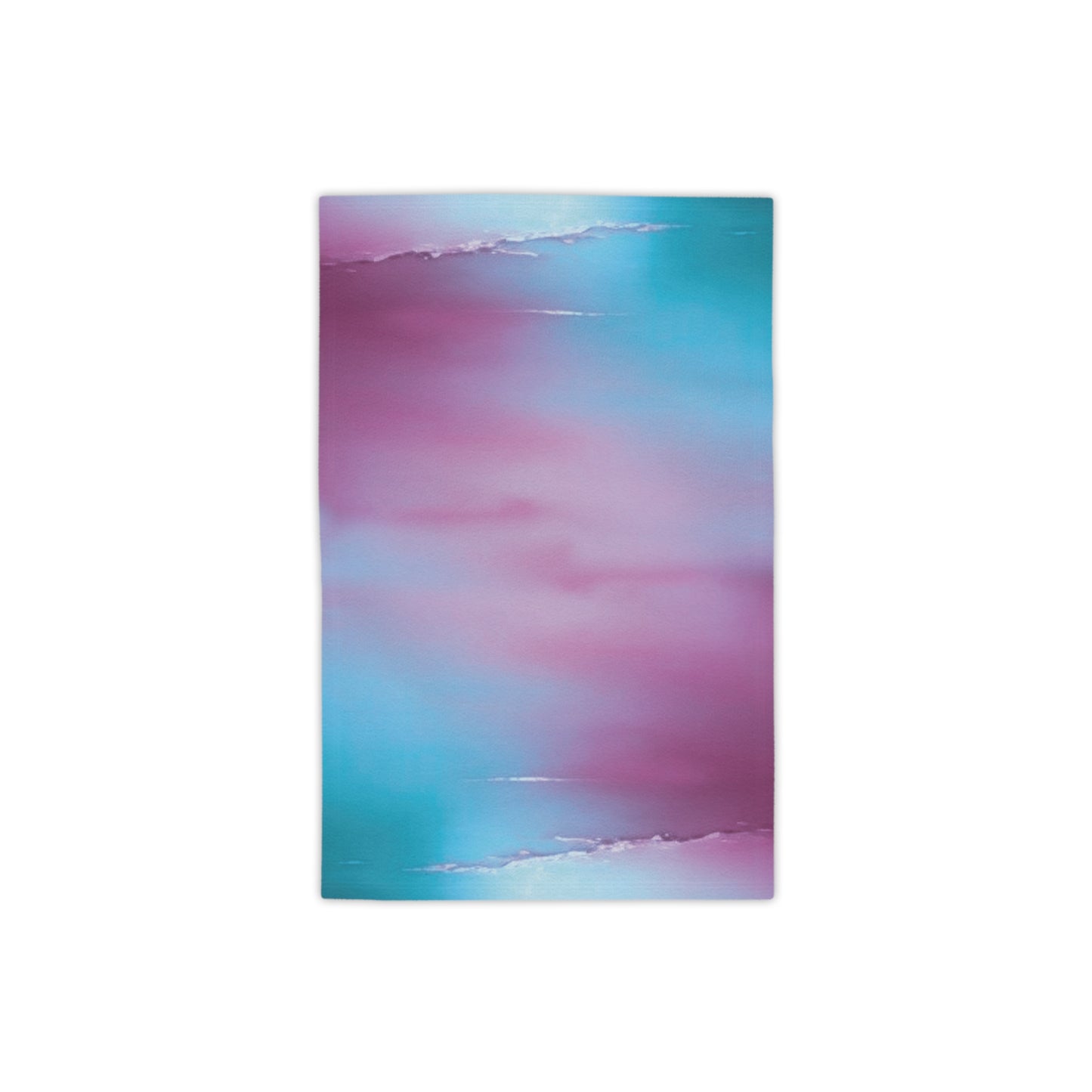 Wine Sea Blue Fog Beach Towel, 18" x 27"