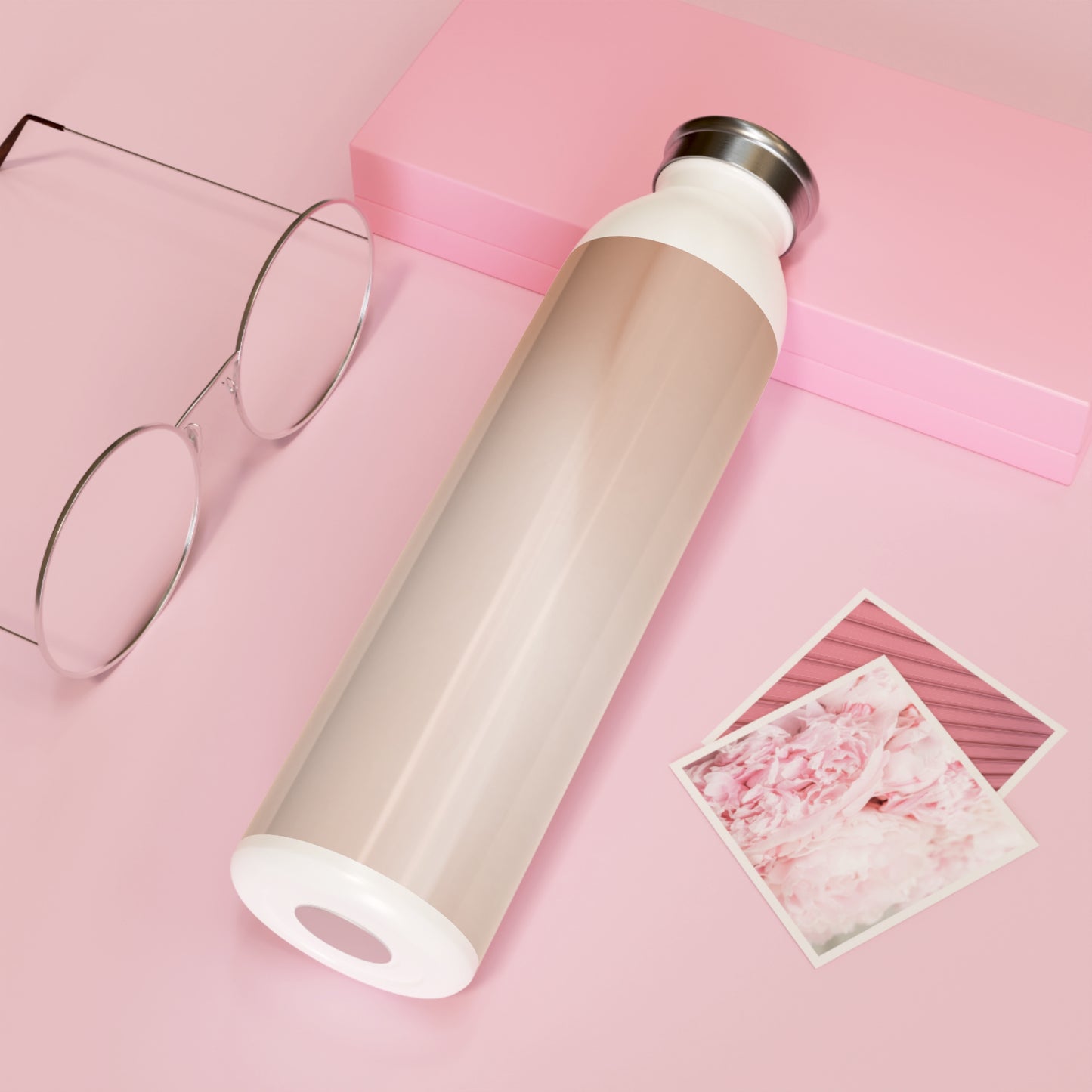 Soft Fade Slim Water Bottle, 20 oz White