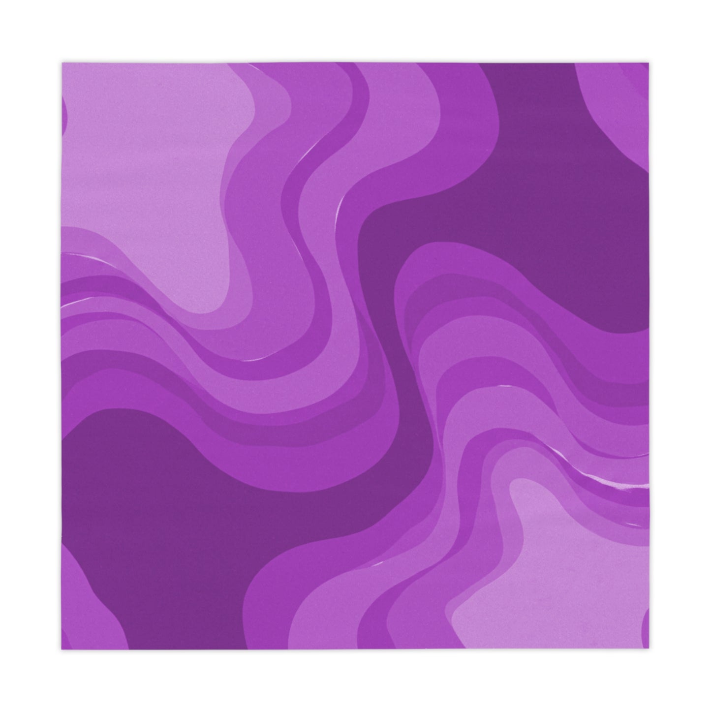 Wavey Purple Wavey Tablecloth, 55" x 55"