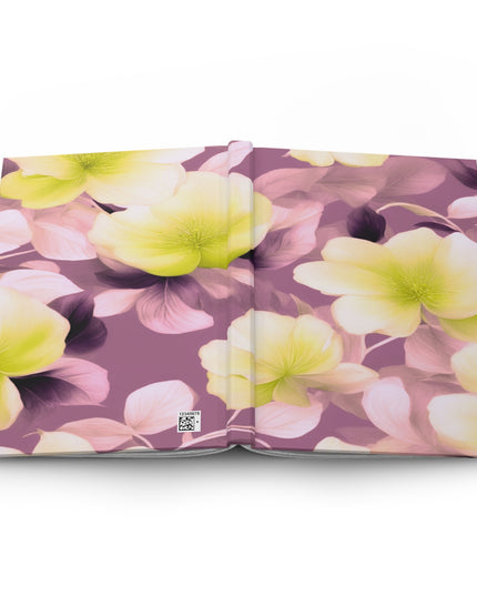 Lemon Blossom Floral Bunch Hardcover Journal Matte with 150 lined pages, 5.75" x 8"