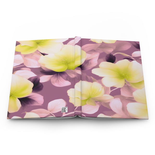 Lemon Blossom Floral Bunch Hardcover Journal Matte with 150 lined pages, 5.75" x 8"