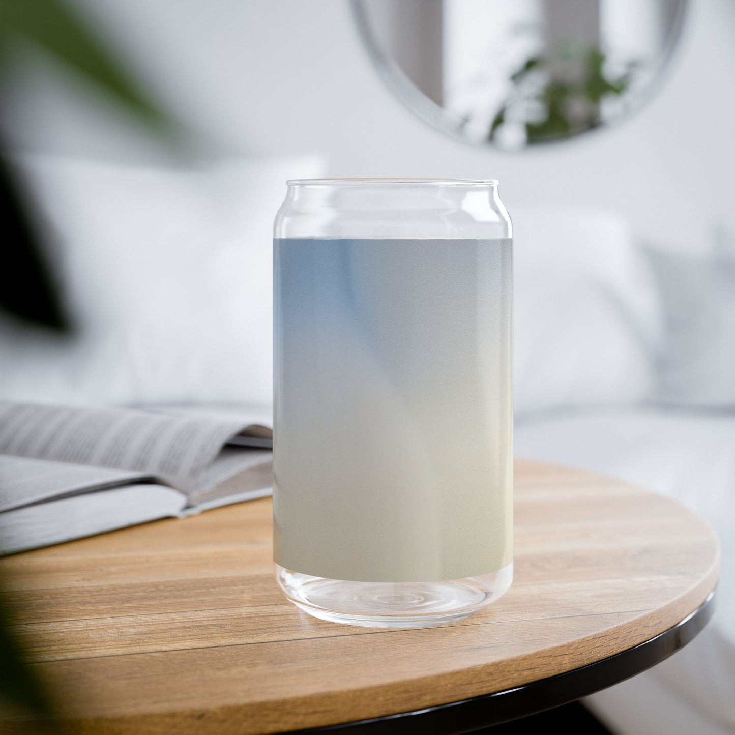 Cobalt Fade Sipper Glass, 16oz