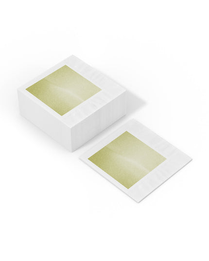 Lemon Fade White Coined Napkins, 6.5" x 6.5"