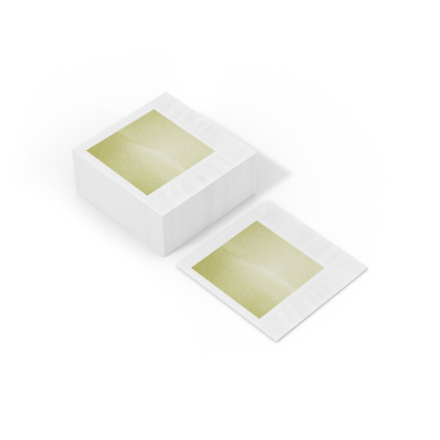Lemon Fade White Coined Napkins, 6.5" x 6.5"