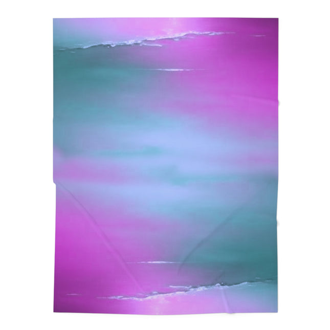 Dark Blue Green Sea Purple Fog Baby Swaddle 30″×40″ Blanket