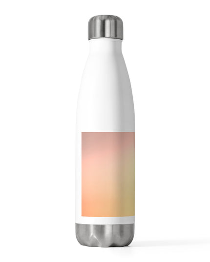 Hot Peach Fade 20oz Insulated White Water Bottle