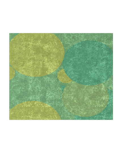 Pastel Green Patches 50" x 60" Crushed Velvet Blanket