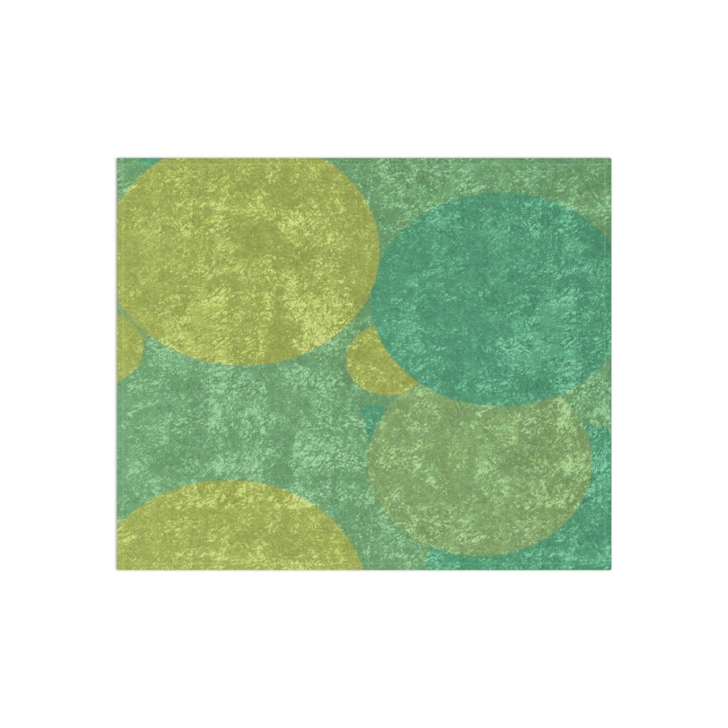 Pastel Green Patches 50" x 60" Crushed Velvet Blanket