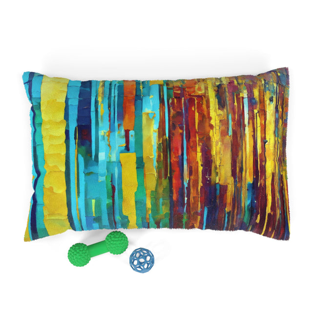 Striped Alpha 28" × 18" Pet Bed