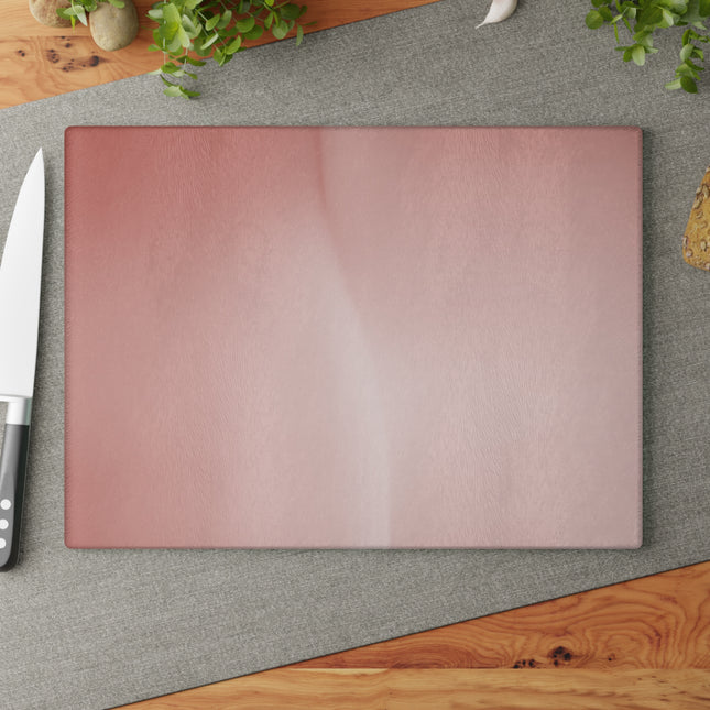 Rose Red Fade 11" x 15" Glass Cutting Board
