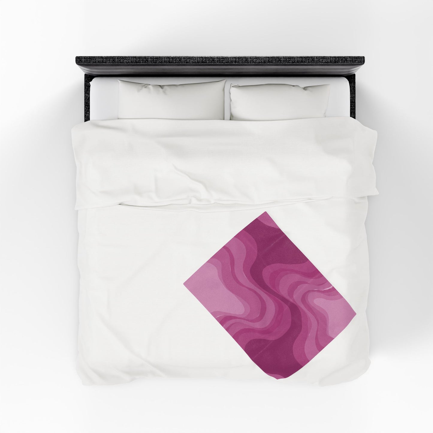 Pinky Mauve Wavey Velveteen Plush Blanket, 30" x 40"