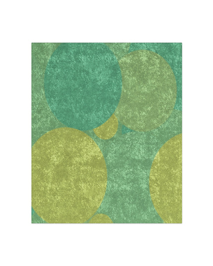 Pastel Green Patches 50" x 60" Crushed Velvet Blanket