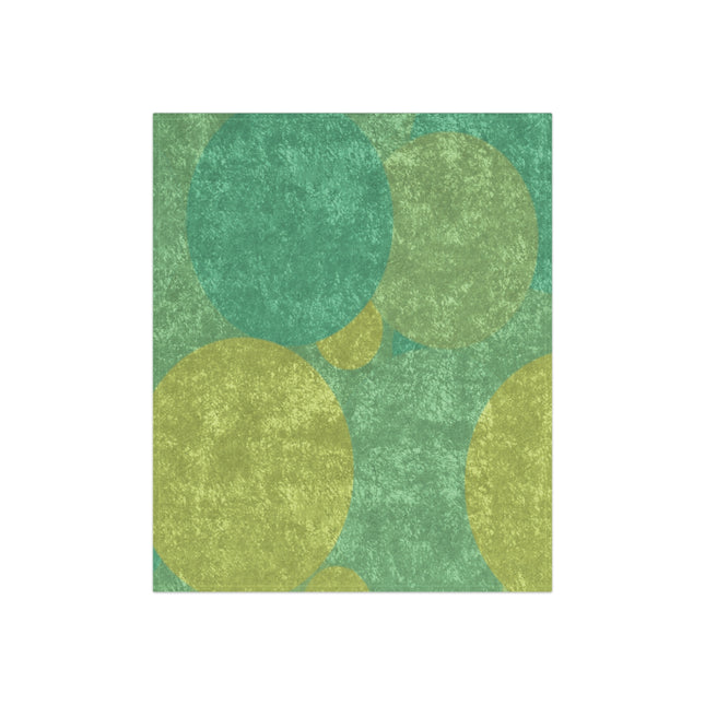 Pastel Green Patches 50" x 60" Crushed Velvet Blanket
