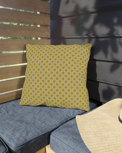 Lemongrass Star-crossed Bodies 16" x 16" Outdoor Pillow