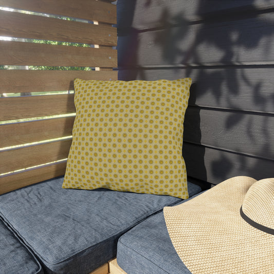 Lemongrass Star-crossed Bodies 16" x 16" Outdoor Pillow