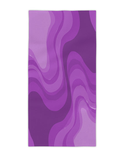 Wavey Purple Wavey Beach Towel, 30" x 60"