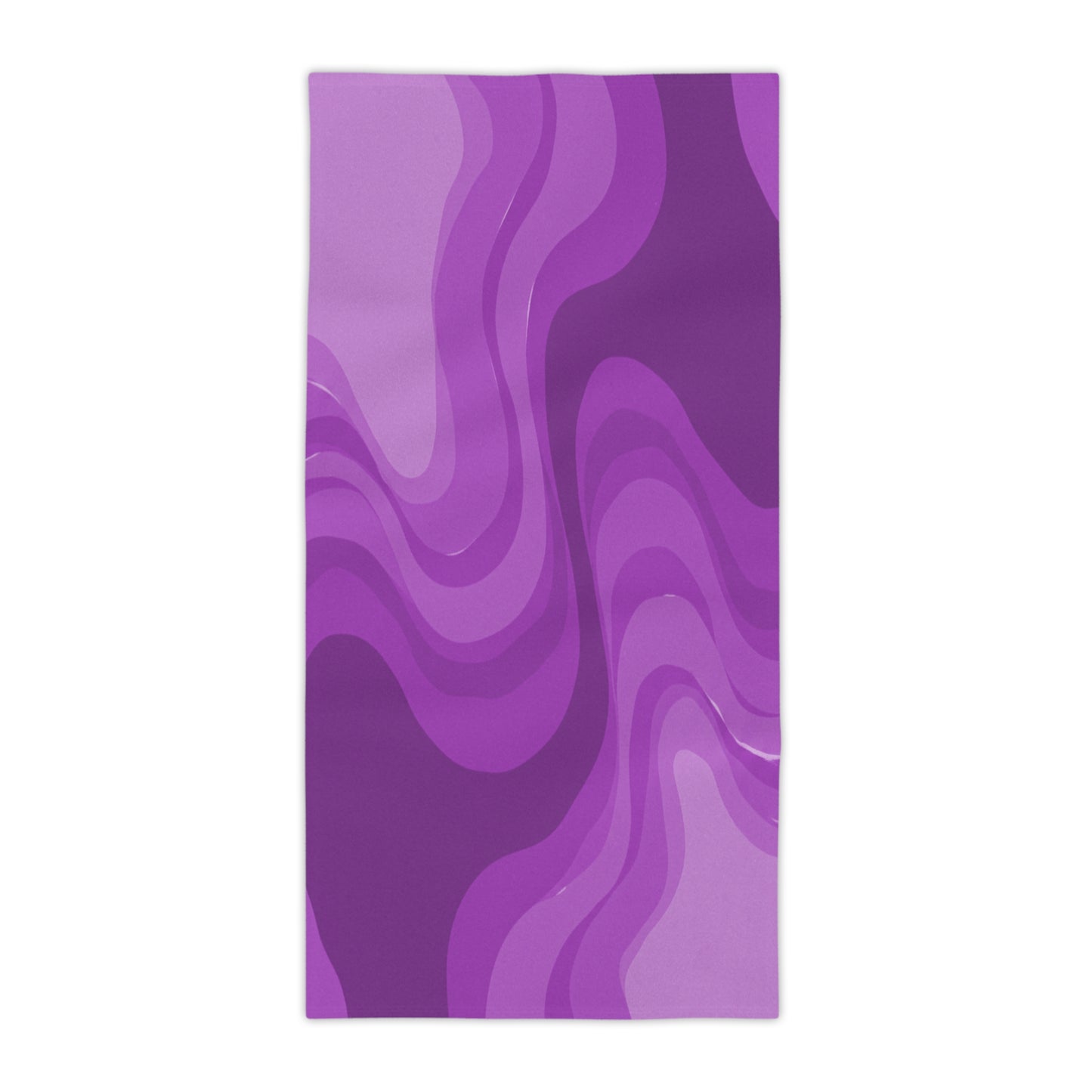 Wavey Purple Wavey Beach Towel, 30" x 60"