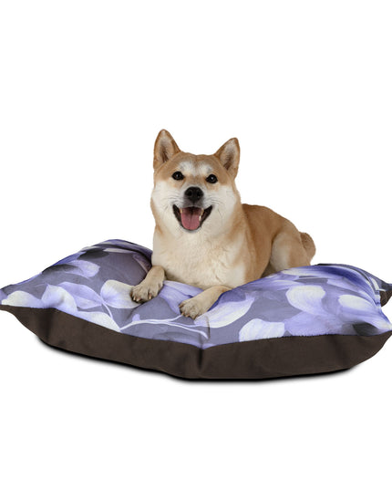 Indigo Blossom Floral Bunch Pet Bed, 40" × 30"