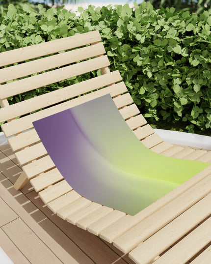 Purple Golden Fade Beach Towel, 18" x 27"