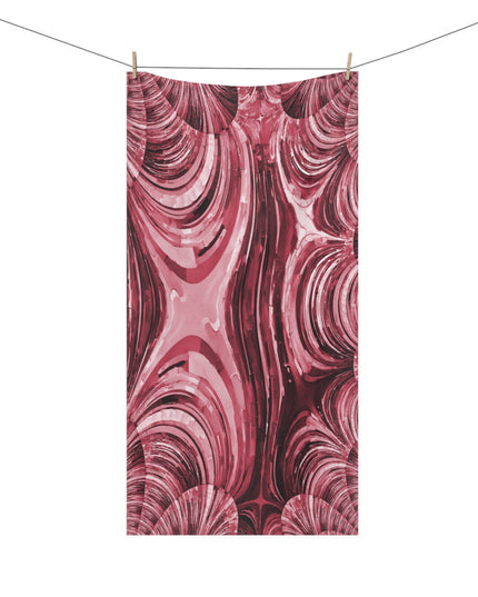 Uzi Spiral Ruby Mink-Cotton Towel (50% polyester, 50% cotton),  30" x 60"