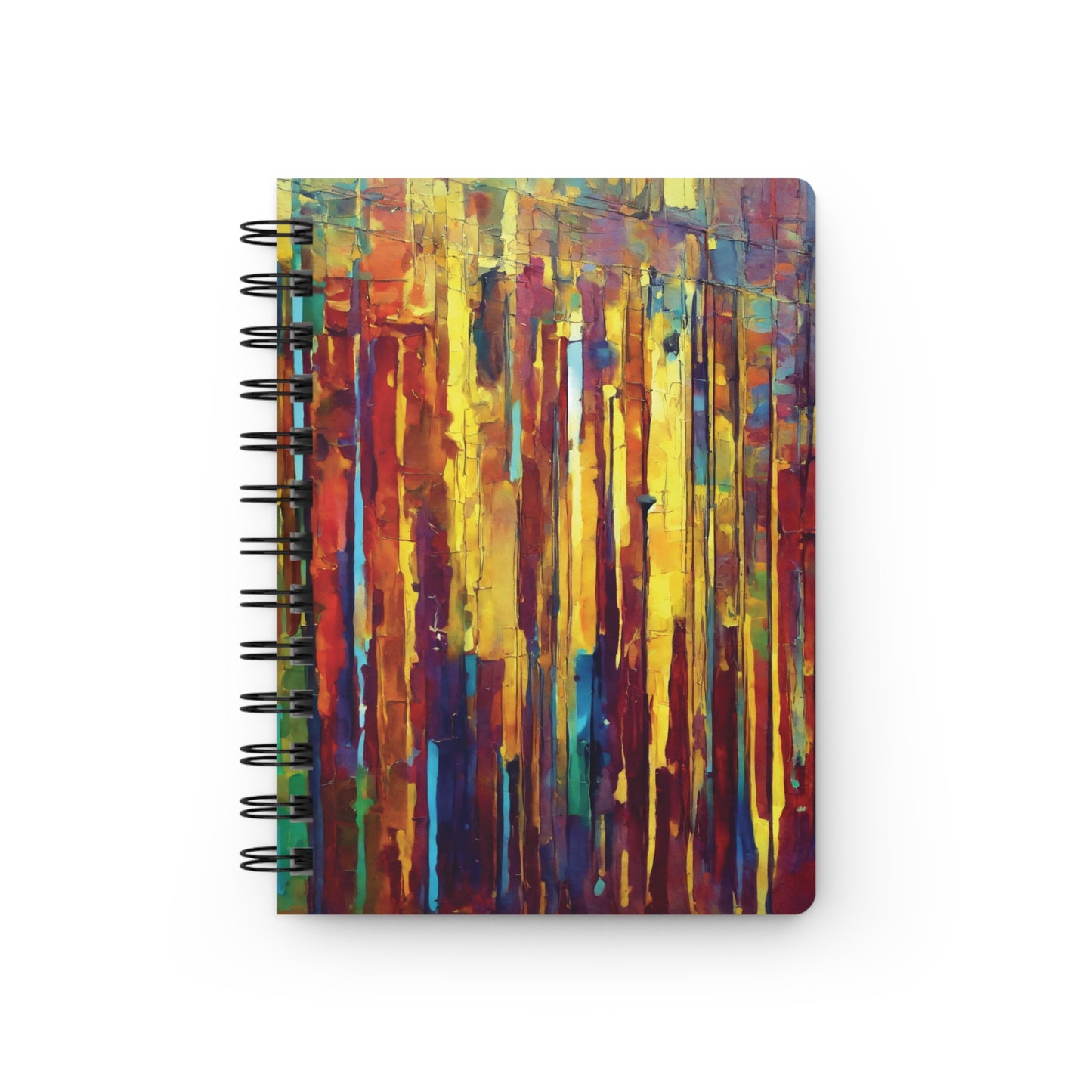 Striped Alpha Spiral Bound Journal, 5" x 7" 150 pages