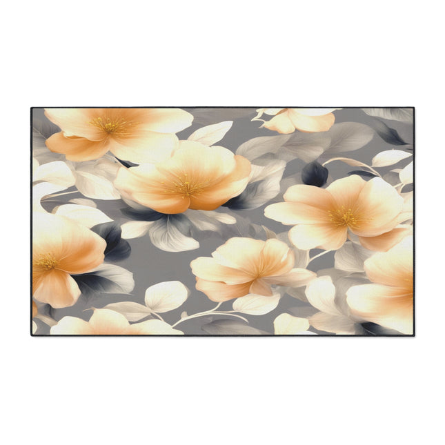 Soft Blossom Floral Bunch Heavy Duty Floor Mat, 36" x 60"