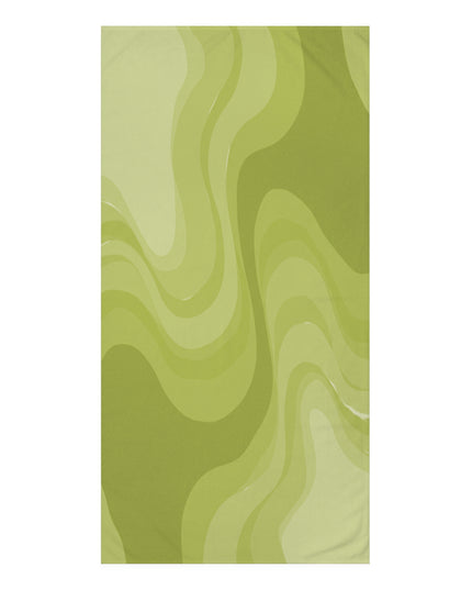 Lemon Wavey 30" x 60" Mink-Cotton Towel (50% polyester, 50% cotton)