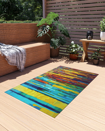 Striped Alpha 36" x 60" Outdoor Rug