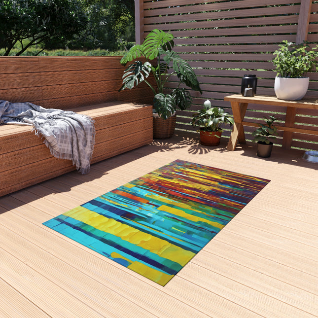 Striped Alpha 36" x 60" Outdoor Rug