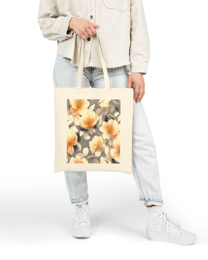 Soft Blossom Floral Bunch Cotton Canvas Tote Bag
