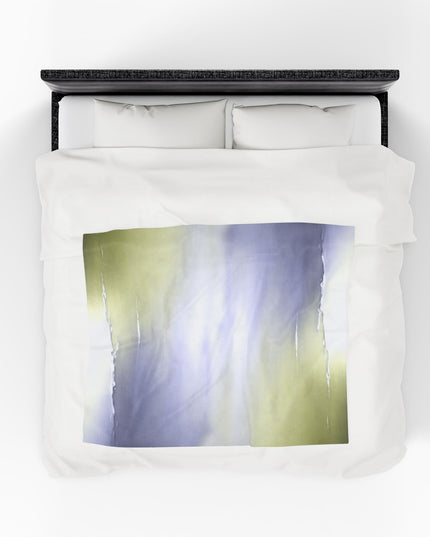 Lavender Sea Golden Fog Velveteen Plush Blanket, 50" x 60"