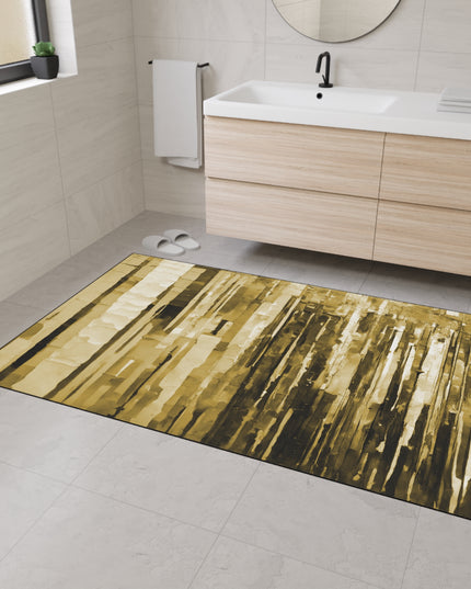 Striped Light Brown 48" x 72" Heavy Duty Floor Mat