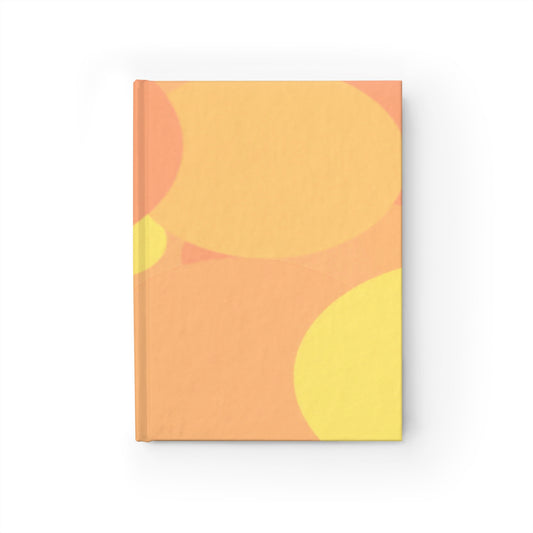 Pastel Bright Oranges Patches 5" x 7" Journal - 128 Ruled Line pages