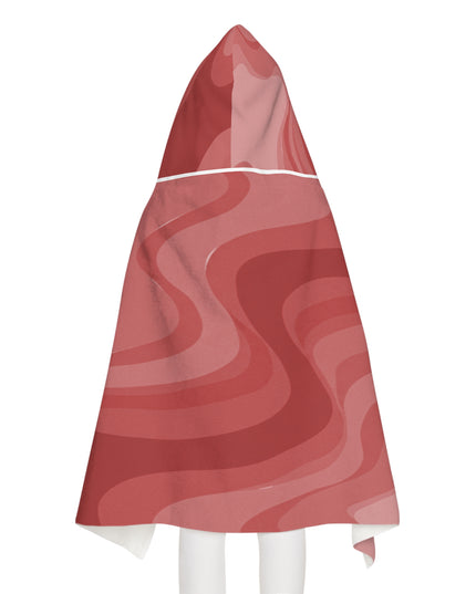 Power Red Youth Hooded Towel, 24" x 48"