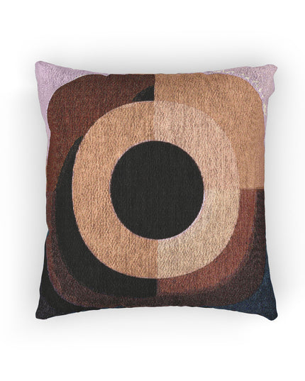 Tan Eyepiece Woven Pillow, 17" x 18"