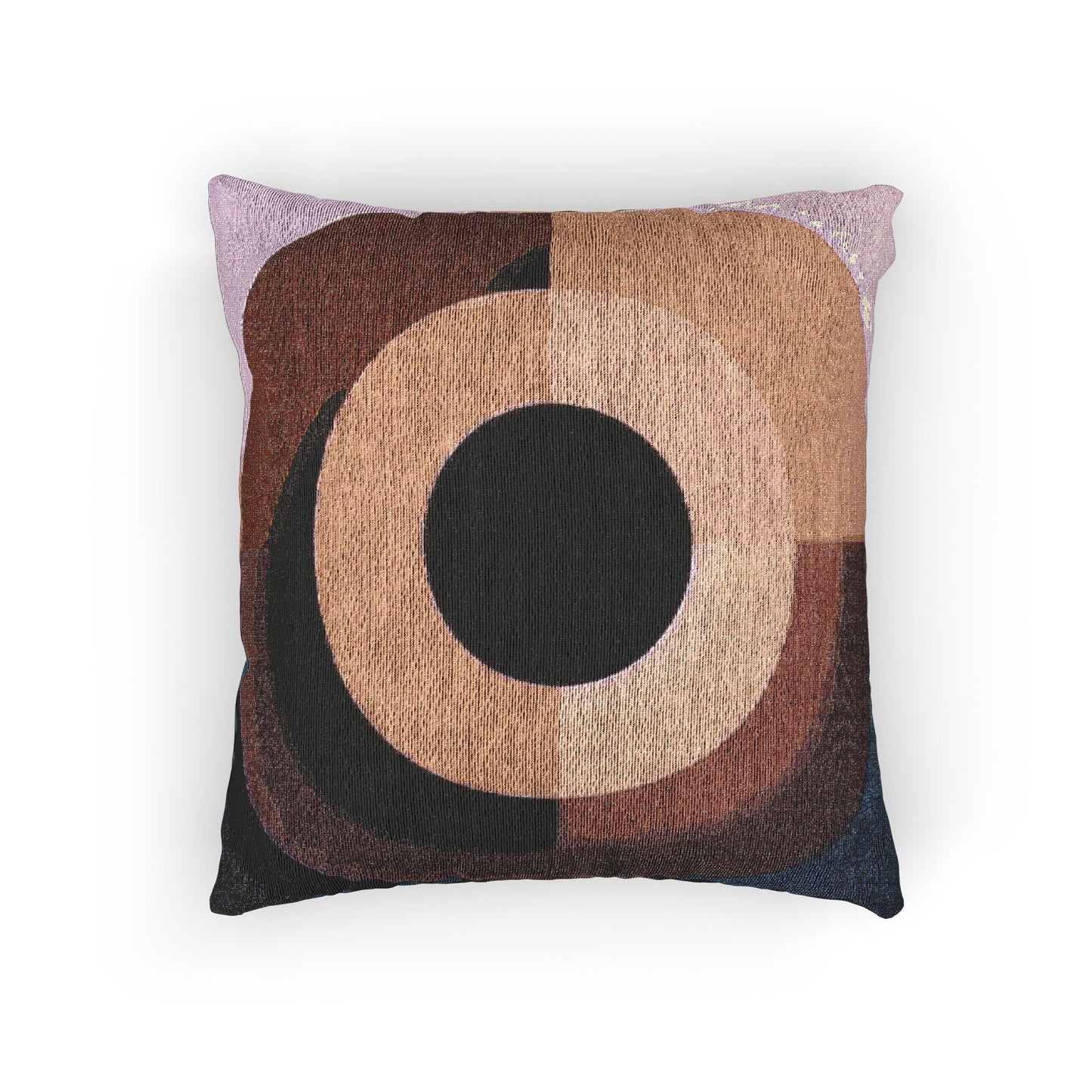 Tan Eyepiece Woven Pillow, 17" x 18"