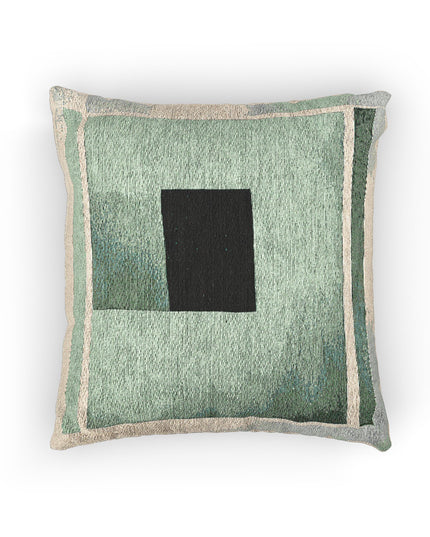 Mint Shadow Woven Pillow, 17" x 18"