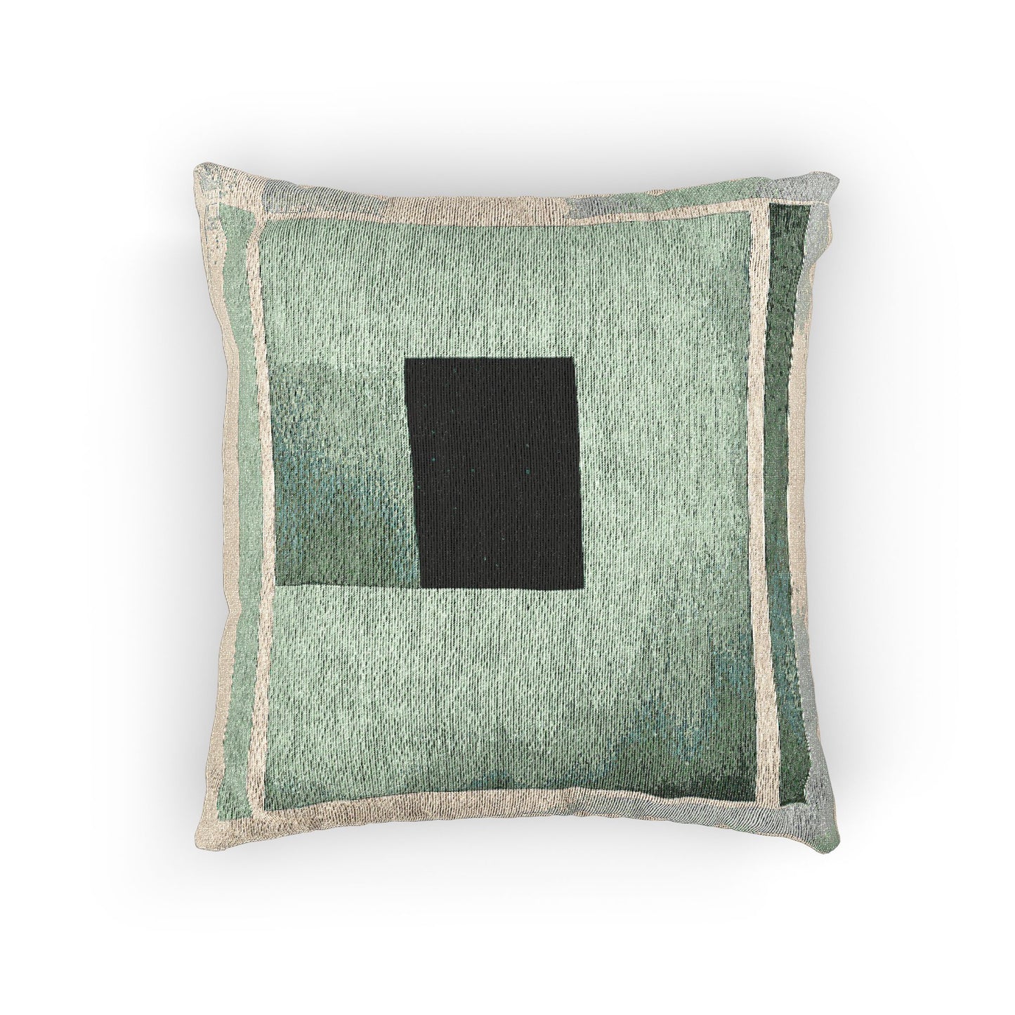 Mint Shadow Woven Pillow, 17" x 18"