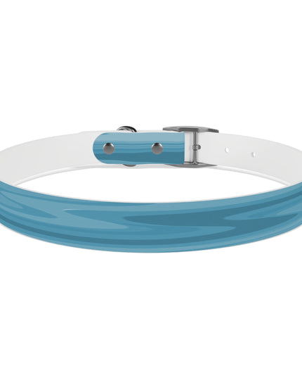 Sky Blue Wavey Extra Large Dog Collar
