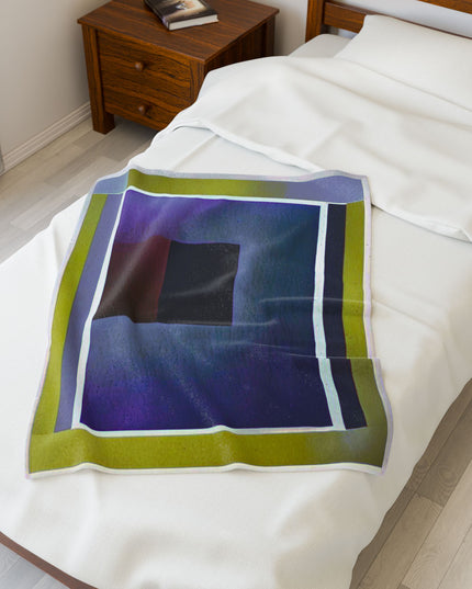 Zeta Shadow Velveteen Plush Blanket, 30" x 40"